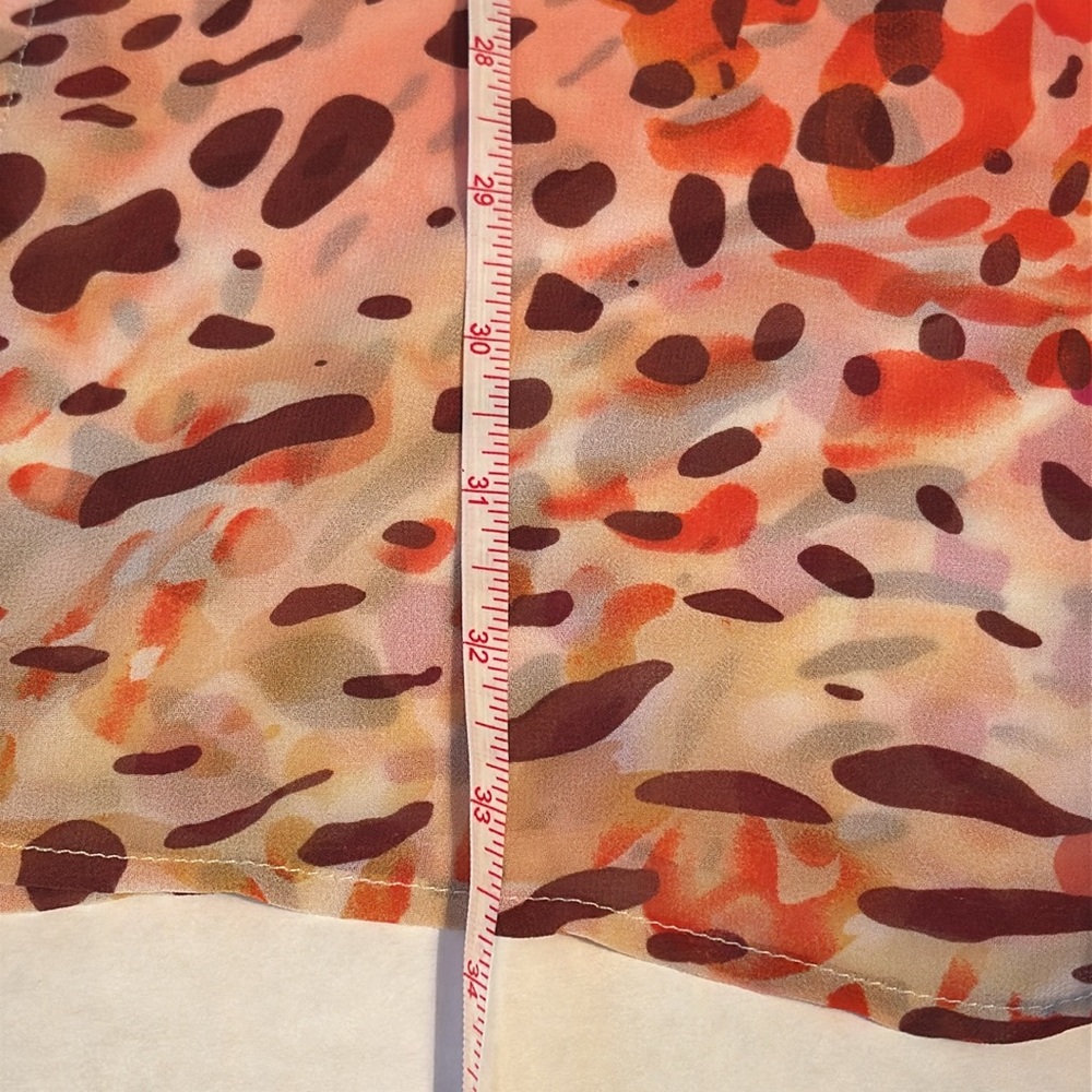 JustFab Animal Print Coverup size Medium 🧡💛 - Picture 13 of 13